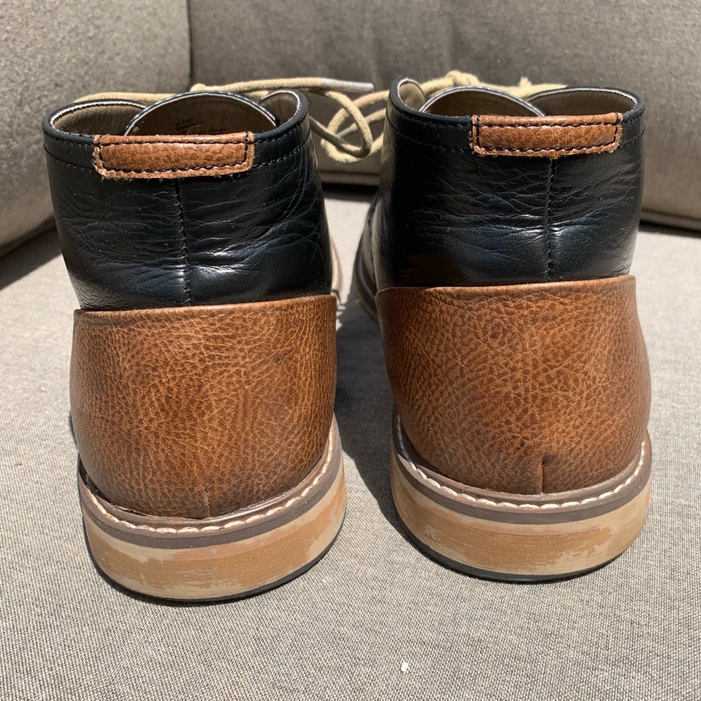 Steve Madden Leather Tie Up Boots - 11 - Picture 4 of 8